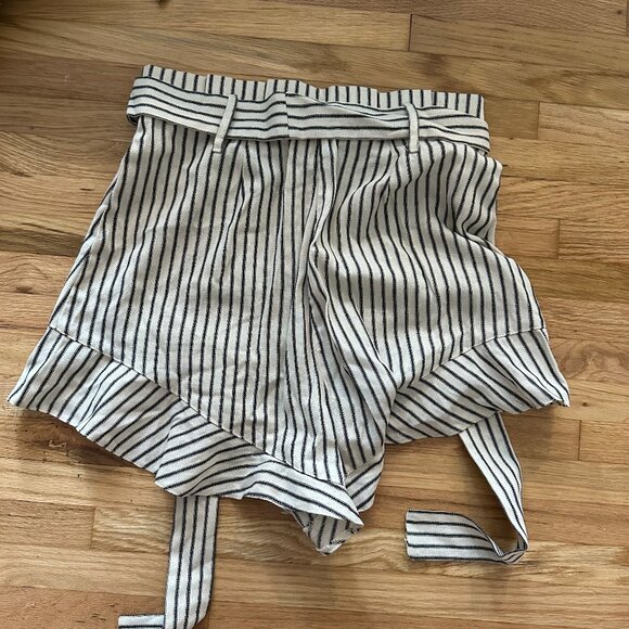 Asos Striped Paper Bag Shorts - Picture 4 of 5